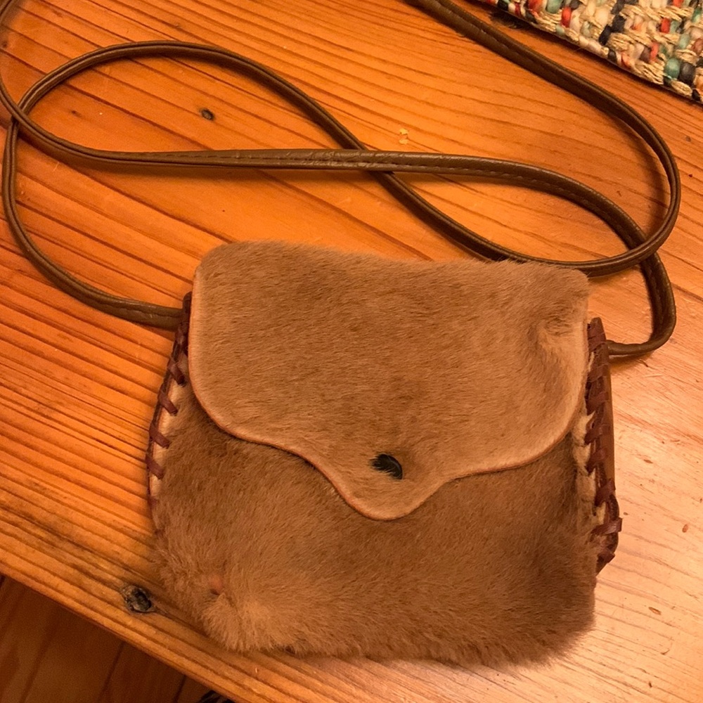 Kangaroo fur purse